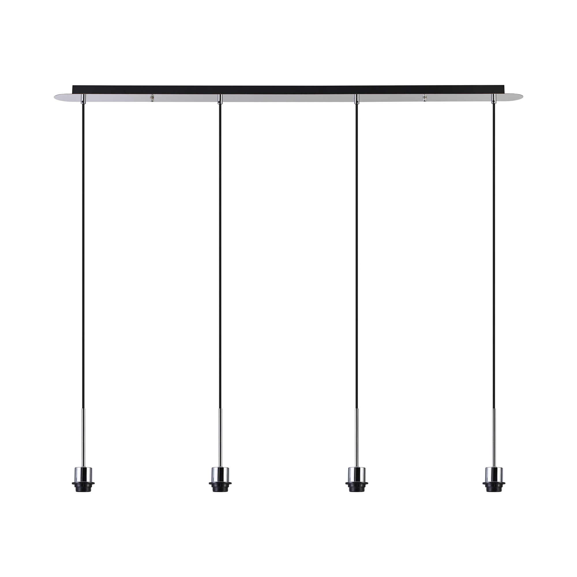 Carrie Polished Chrome Ceiling Lights Deco Linear Fittings